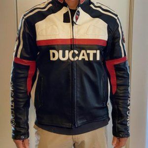 All leather Ducati motorcycle jacket
